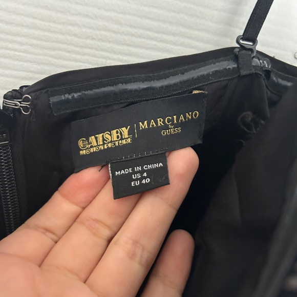 Marciano Josephine Corset dress - black sequin + feathers corset dress - Picture 5 of 5